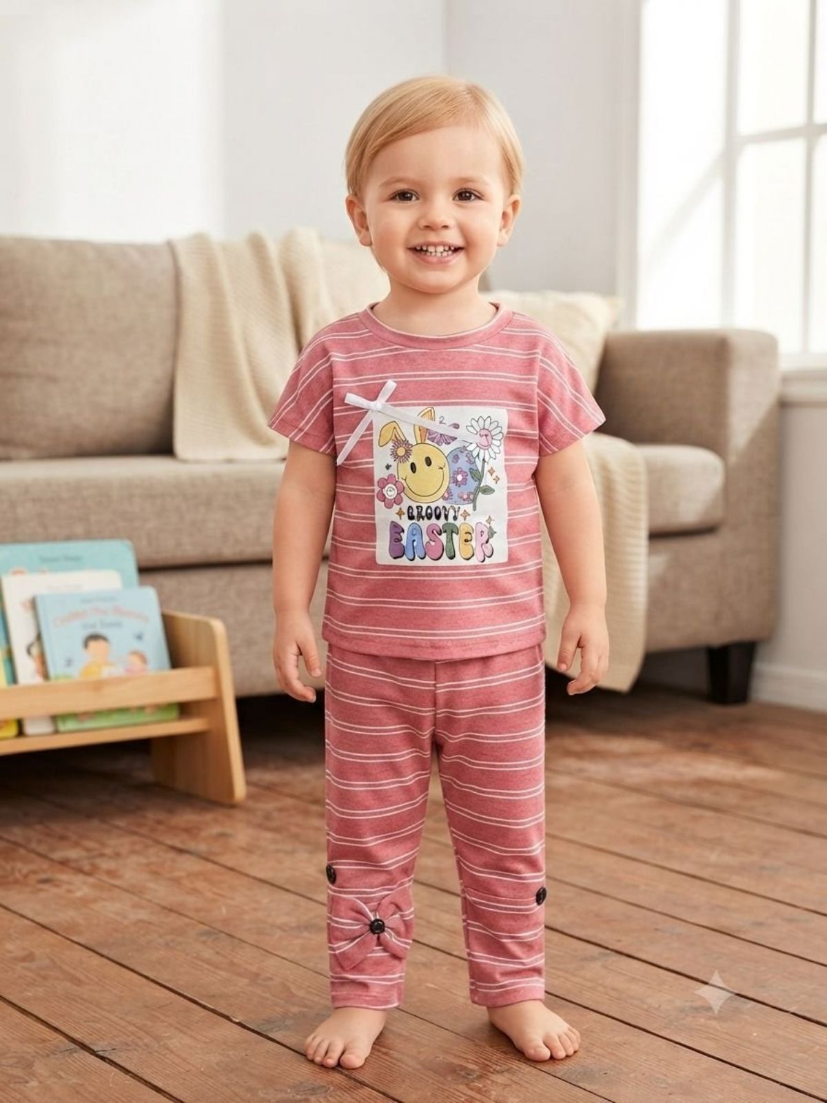 SG Fashion Kids Girls Top Bottom Set
