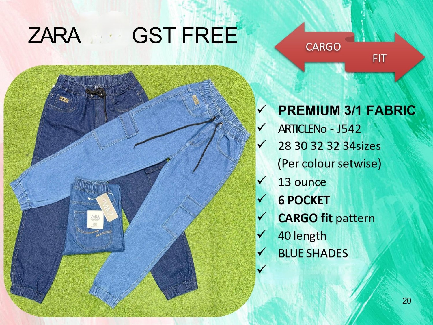 Men's Denim Jeans- ZARA