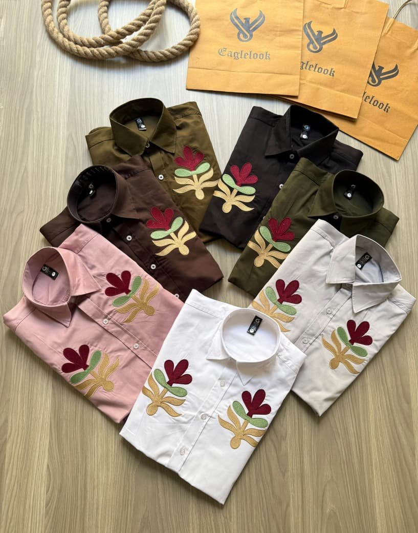 Men's Premium Quality Restlock embroidery work Shirts