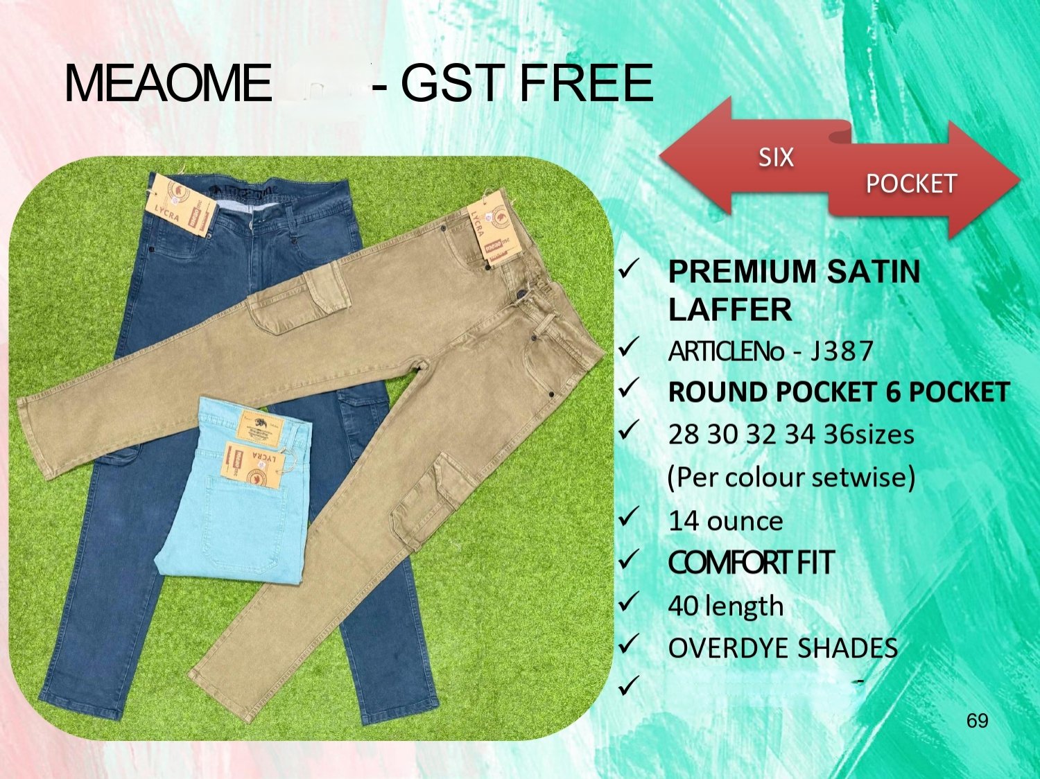 Men's Denim Jeans- MEAOME