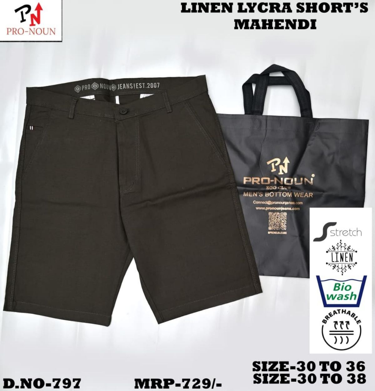 Pro-Noun Men's Shorts - 797 (30-38)