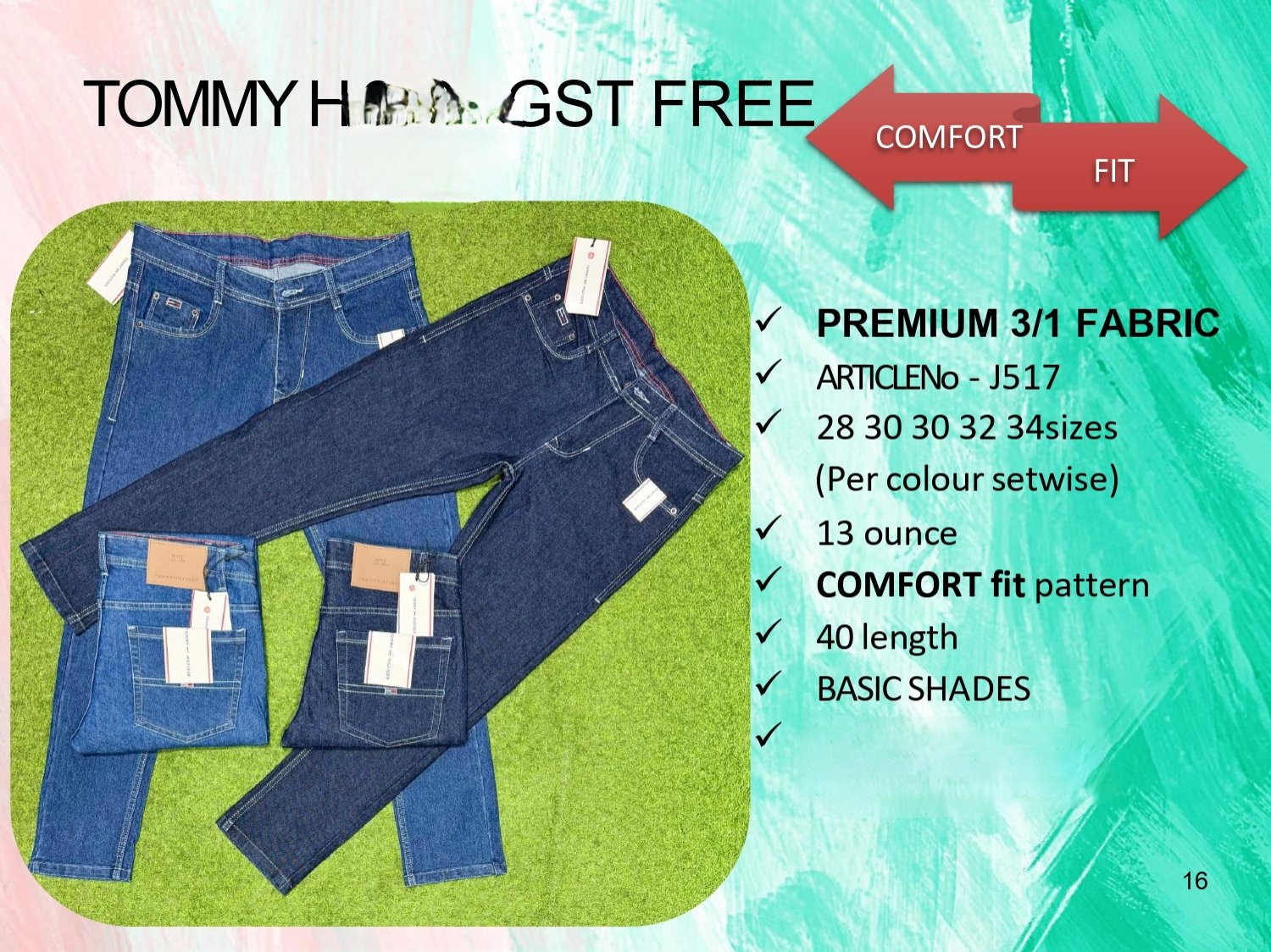 Men's Denim Jeans- TOMMY H